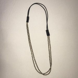 Dressy gold and white headband